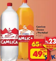 ÇAMLICA GAZOZ 2,5 L fiyat ve kampanya bilgisi